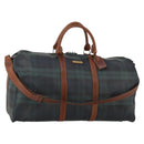 Polo Ralph Lauren Boston Bag PVC Leather 2way Green Brown Auth 178404-1