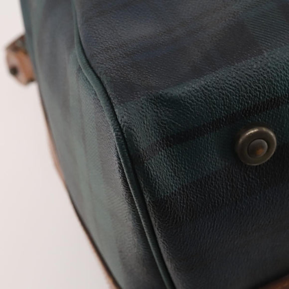 Polo Ralph Lauren Boston Bag PVC Leather 2way Green Brown Auth 178404