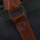 Polo Ralph Lauren Boston Bag PVC Leather 2way Green Brown Auth 178404-9
