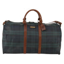 Polo Ralph Lauren Boston Bag PVC Leather 2way Green Brown Auth 178404-13