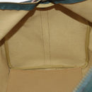 Polo Ralph Lauren Boston Bag PVC Leather 2way Green Brown Auth 178404-23