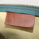 Polo Ralph Lauren Boston Bag PVC Leather 2way Green Brown Auth 178404-12