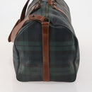 Polo Ralph Lauren Boston Bag PVC Leather 2way Green Brown Auth 178404-3