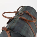 Polo Ralph Lauren Boston Bag PVC Leather 2way Green Brown Auth 178404-6