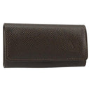 LOUIS VUITTON Taiga Multicles 4 Key Case Grizzly M30528 LV Auth 178406A-1