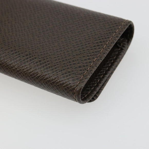 LOUIS VUITTON Taiga Multicles 4 Key Case Grizzly M30528 LV Auth 178406A