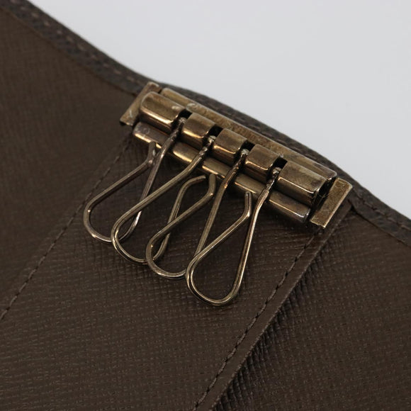 LOUIS VUITTON Taiga Multicles 4 Key Case Grizzly M30528 LV Auth 178406A