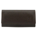 LOUIS VUITTON Taiga Multicles 4 Key Case Grizzly M30528 LV Auth 178406A-13