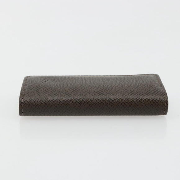 LOUIS VUITTON Taiga Multicles 4 Key Case Grizzly M30528 LV Auth 178406A