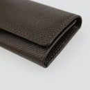 LOUIS VUITTON Taiga Multicles 4 Key Case Grizzly M30528 LV Auth 178406A-7