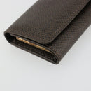 LOUIS VUITTON Taiga Multicles 4 Key Case Grizzly M30528 LV Auth 178406A-14