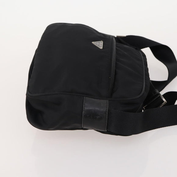 PRADA Shoulder Bag Nylon 4 Set Khaki Black Red Auth 178408