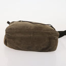 PRADA Shoulder Bag Nylon 4 Set Khaki Black Red Auth 178408-20