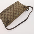 GUCCI GG Canvas Hand Bag 4 Set Black Beige Auth 178410-11