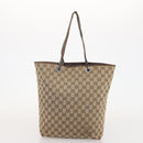 GUCCI GG Canvas Hand Bag 4 Set Black Beige Auth 178410-21