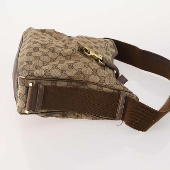 GUCCI GG Canvas Hand Bag 4 Set Black Beige Auth 178410