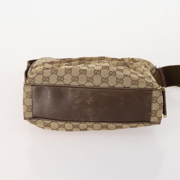 GUCCI GG Canvas Hand Bag 4 Set Black Beige Auth 178410