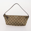 GUCCI GG Canvas Hand Bag 4 Set Black Beige Auth 178410-8