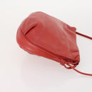 LOEWE Anagram Shoulder Bag Leather 2 Set Red Black Auth 178412-12
