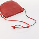 LOEWE Anagram Shoulder Bag Leather 2 Set Red Black Auth 178412-13