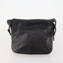 LOEWE Anagram Shoulder Bag Leather 2 Set Red Black Auth 178412-2