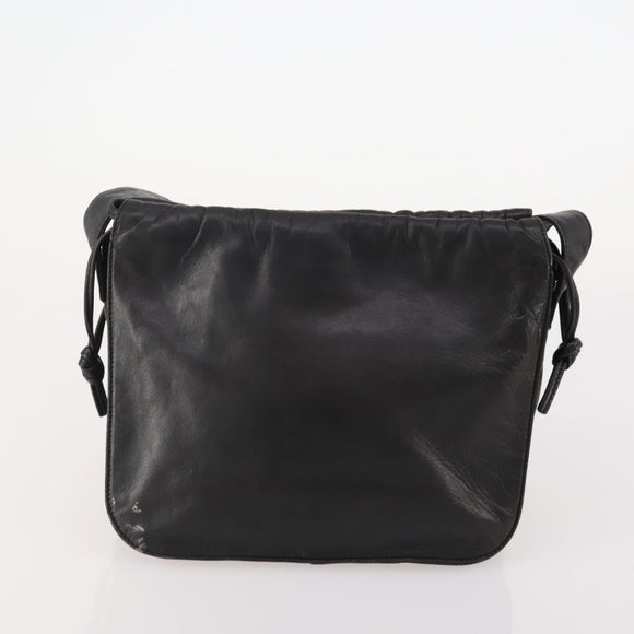 LOEWE Anagram Shoulder Bag Leather 2 Set Red Black Auth 178412