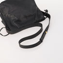 LOEWE Anagram Shoulder Bag Leather 2 Set Red Black Auth 178412-5