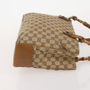 GUCCI GG Canvas Shoulder Bag Canvas 4 Set Beige Black Auth 178414-10