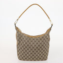 GUCCI GG Canvas Shoulder Bag Canvas 4 Set Beige Black Auth 178414-14
