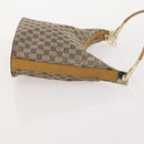 GUCCI GG Canvas Shoulder Bag Canvas 4 Set Beige Black Auth 178414-16