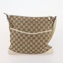 GUCCI GG Canvas Shoulder Bag Canvas 4 Set Beige Black Auth 178414-22