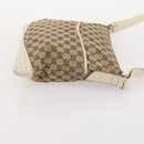 GUCCI GG Canvas Shoulder Bag Canvas 4 Set Beige Black Auth 178414-24
