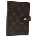 LOUIS VUITTON Monogram Agenda PM Day Planner Cover R20005 LV Auth 178417-1