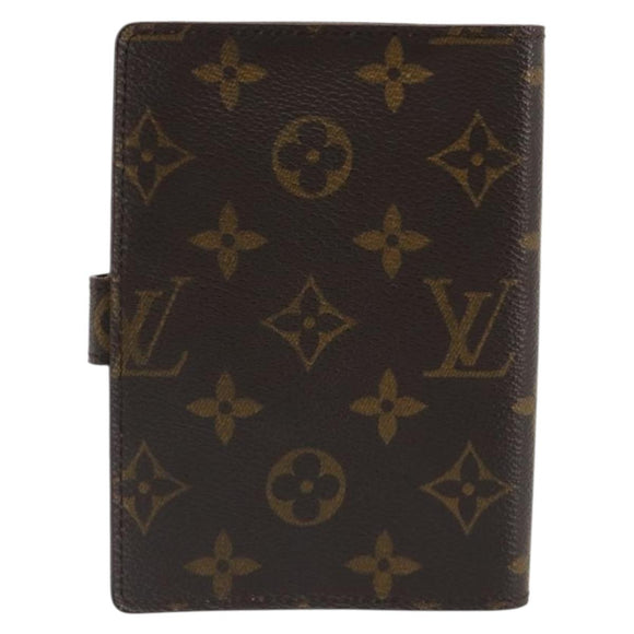 LOUIS VUITTON Monogram Agenda PM Day Planner Cover R20005 LV Auth 178417