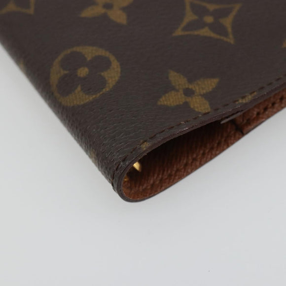 LOUIS VUITTON Monogram Agenda PM Day Planner Cover R20005 LV Auth 178417