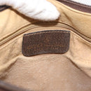 GUCCI GG Supreme Web Sherry Line Bag PVC Beige Gold 10 2 3840 Auth 178471-16