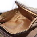 GUCCI GG Supreme Web Sherry Line Bag PVC Beige Gold 10 2 3840 Auth 178471-21