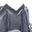 GUCCI GG Canvas Jackie Hand Bag Black Silver 002 1065 Auth 178472-19