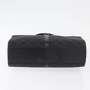 GUCCI GG Canvas Jackie Hand Bag Black Silver 002 1065 Auth 178472-5