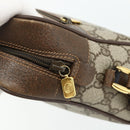 GUCCI GG Supreme Web Sherry Line Bag PVC Beige Gold 119 02 088 Auth 178473-10