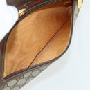 GUCCI GG Supreme Web Sherry Line Bag PVC Beige Gold 119 02 088 Auth 178473-23