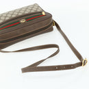 GUCCI GG Supreme Web Sherry Line Bag PVC Beige Gold 119 02 088 Auth 178473-7