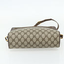 GUCCI GG Supreme Web Sherry Line Bag PVC Beige Gold 119 02 088 Auth 178473-5