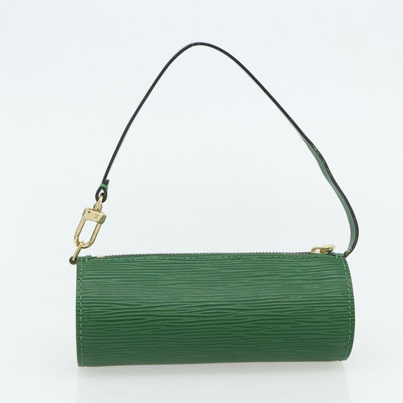 LOUIS VUITTON Epi Soufflot Hand Bag Green M52224 LV Auth 178475A
