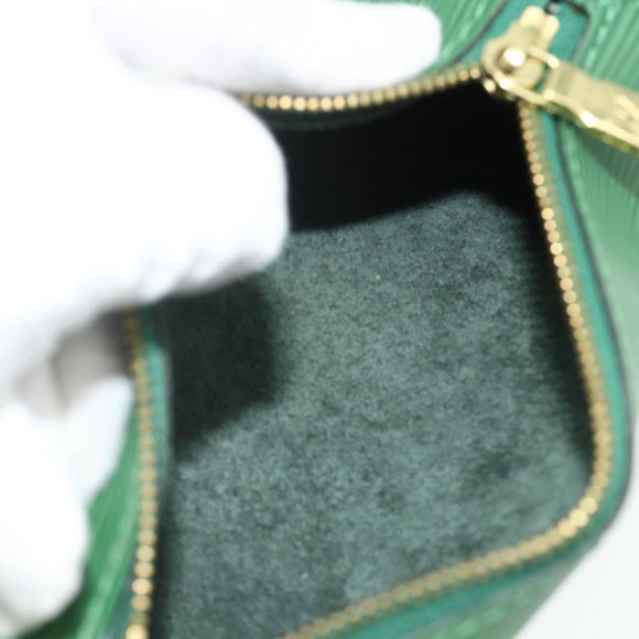 LOUIS VUITTON Epi Soufflot Hand Bag Green M52224 LV Auth 178475A
