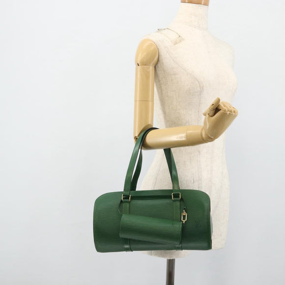 LOUIS VUITTON Epi Soufflot Hand Bag Green M52224 LV Auth 178475A