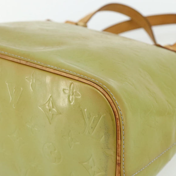LOUIS VUITTON Monogram Vernis Houston Hand Bag Baby Blue M91005 LV Auth 178479