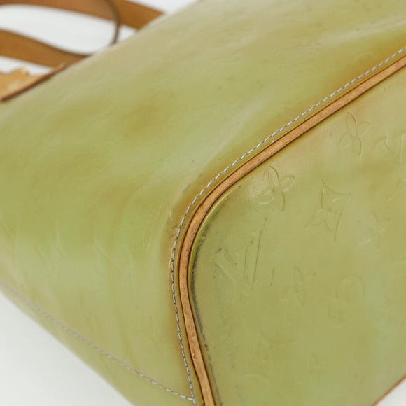 LOUIS VUITTON Monogram Vernis Houston Hand Bag Baby Blue M91005 LV Auth 178479