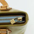 LOUIS VUITTON Monogram Vernis Houston Hand Bag Baby Blue M91005 LV Auth 178479-17