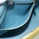 LOUIS VUITTON Monogram Vernis Houston Hand Bag Baby Blue M91005 LV Auth 178479-21
